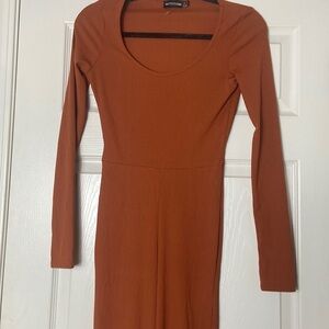 Prettylittlething Ribbed Jumpsuit Size 4